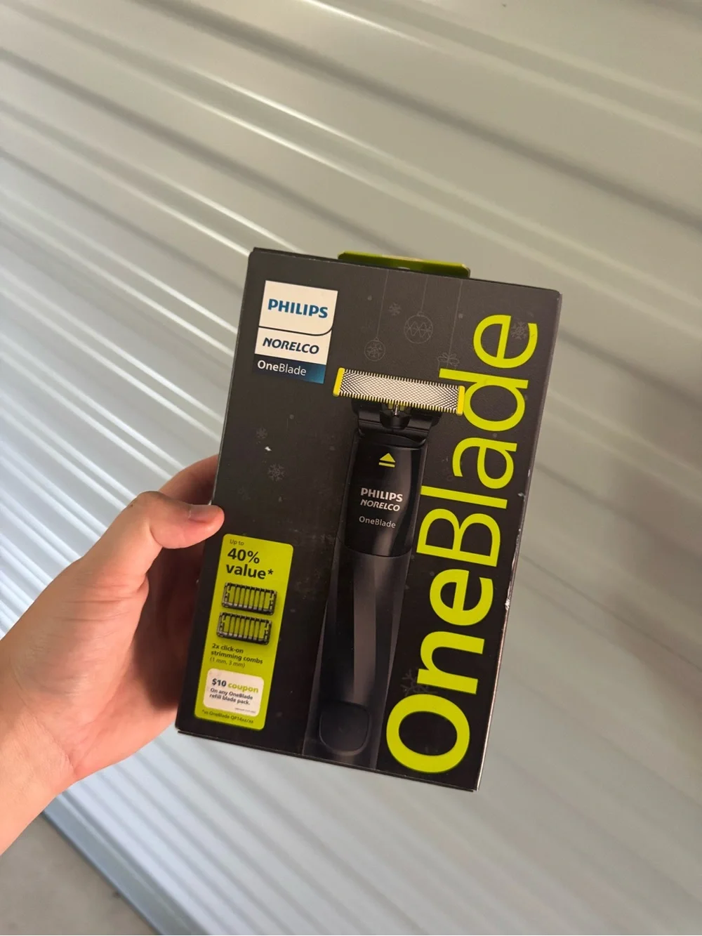 Philips OneBlade Black and Lime Trimmer